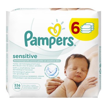 chusteczki pampers sensitive 56 szt