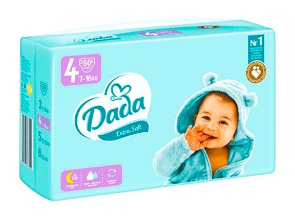 dada pieluchy 4 plus ekstra soft