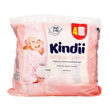 cleanic kindii chusteczki nawilżane ultra sensitive 6 x 60 szt