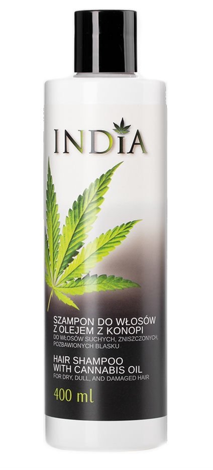 szampon do włosów india 400ml z olejem z konopnym