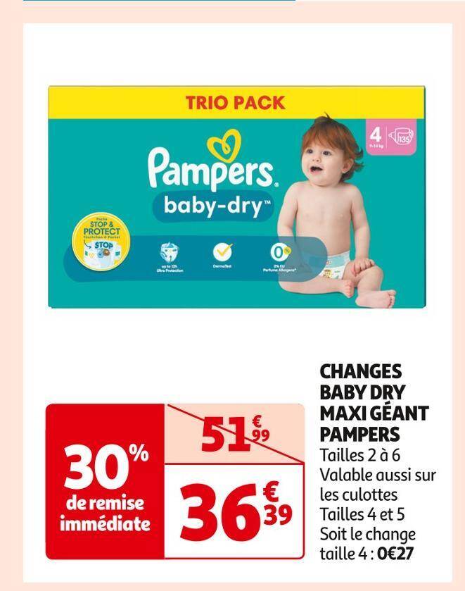 pampers 0 auchan