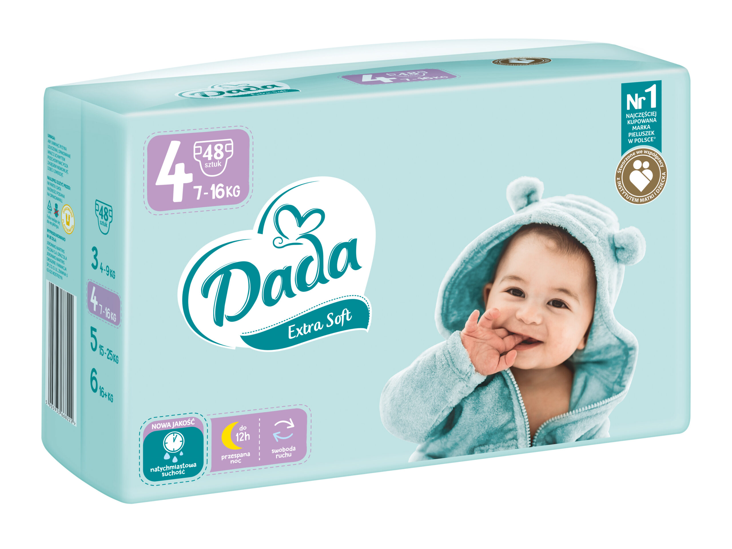 pieluchy dada extra care opinie 2019 ile godzin