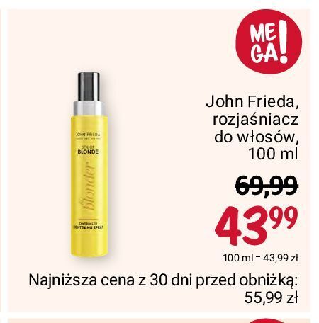 john frieda sheer blonde odżywka do włosów blond rossman