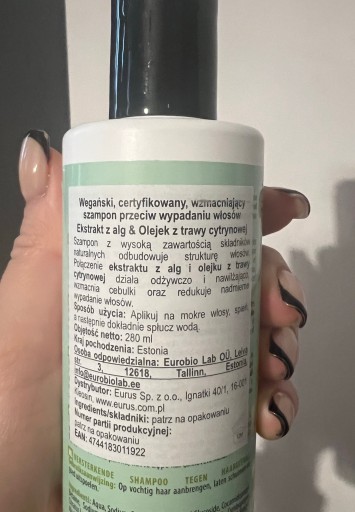 organic shop szampon do włosów wzmocnienie blue lagoon 280 ml