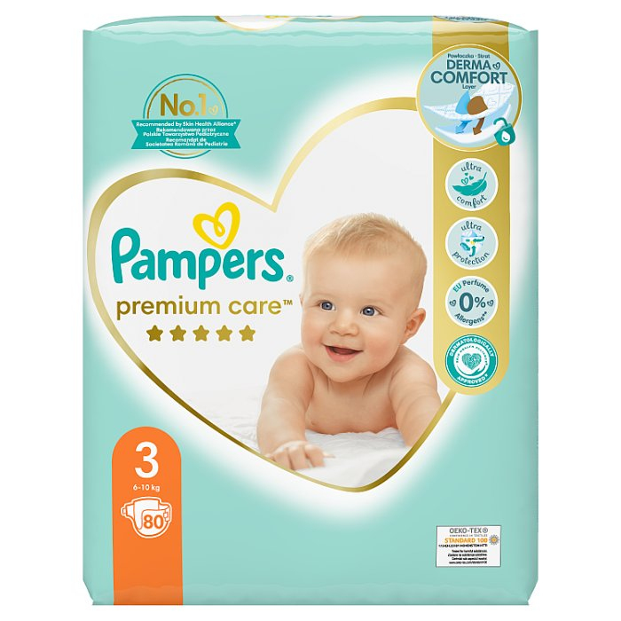 pieluchy pampers premium care 3 80 szt cena