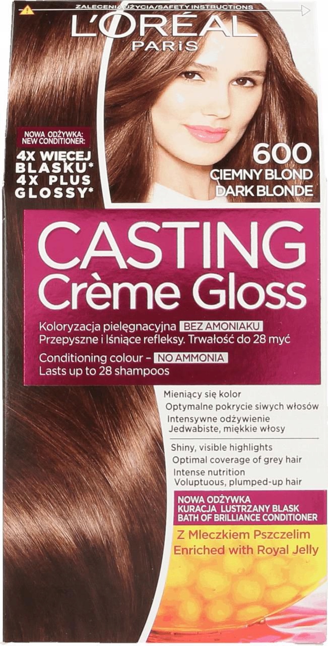 szampon casting creme gloss na umyte wlosy