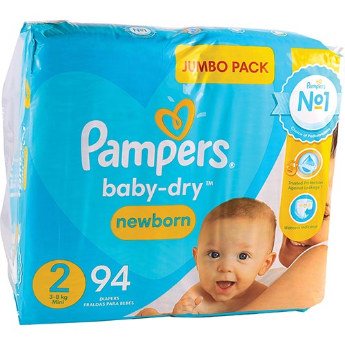 pampers new baby dry 2 giant box