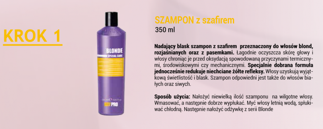 szampon do blond pasemek