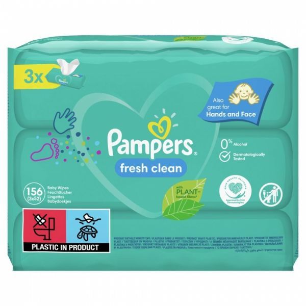 pampers chusteczki 3x 64