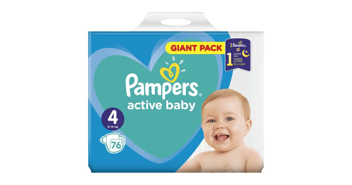 pampers 4 active baby noc