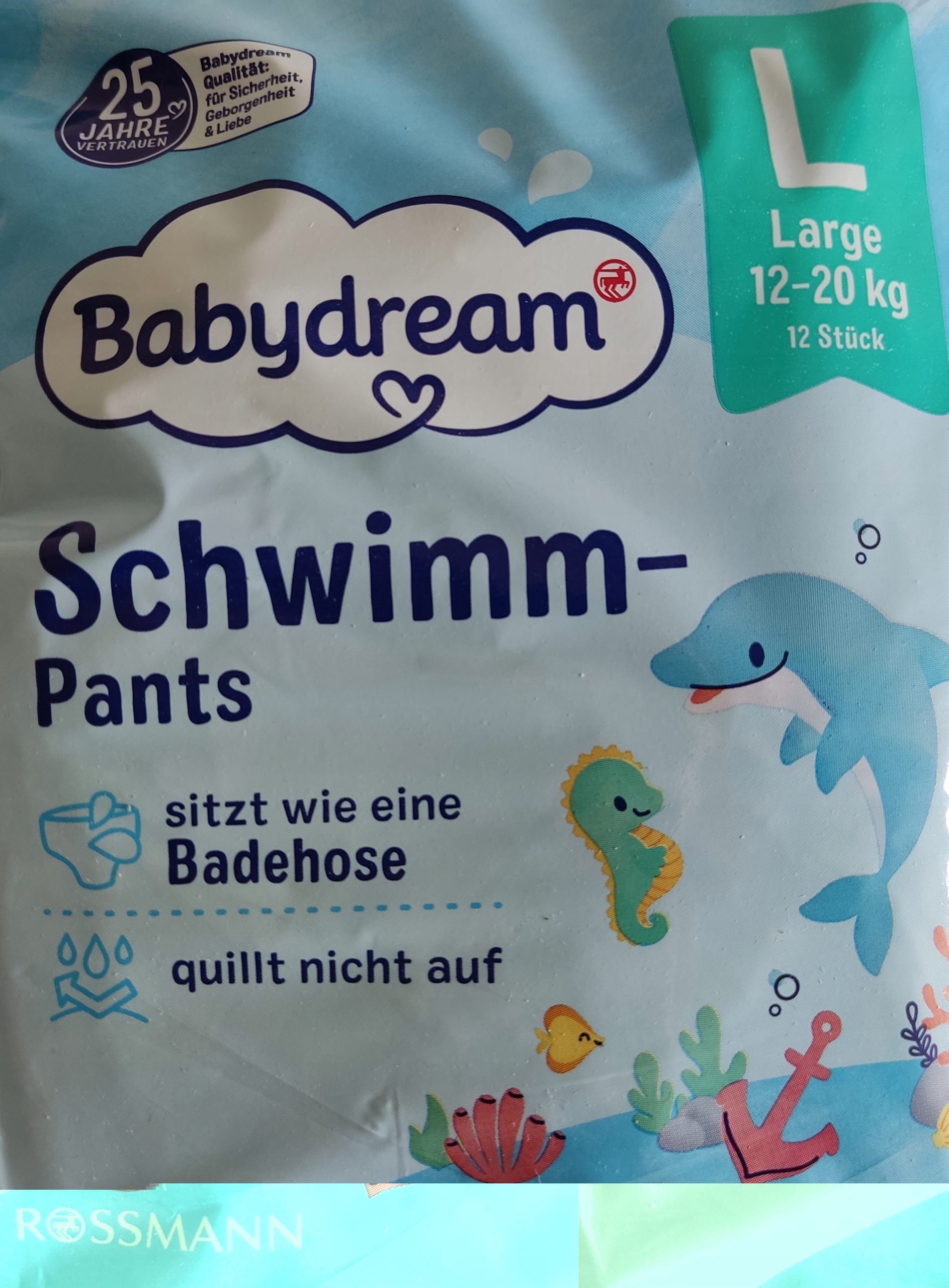 babydream pieluchy large na basen