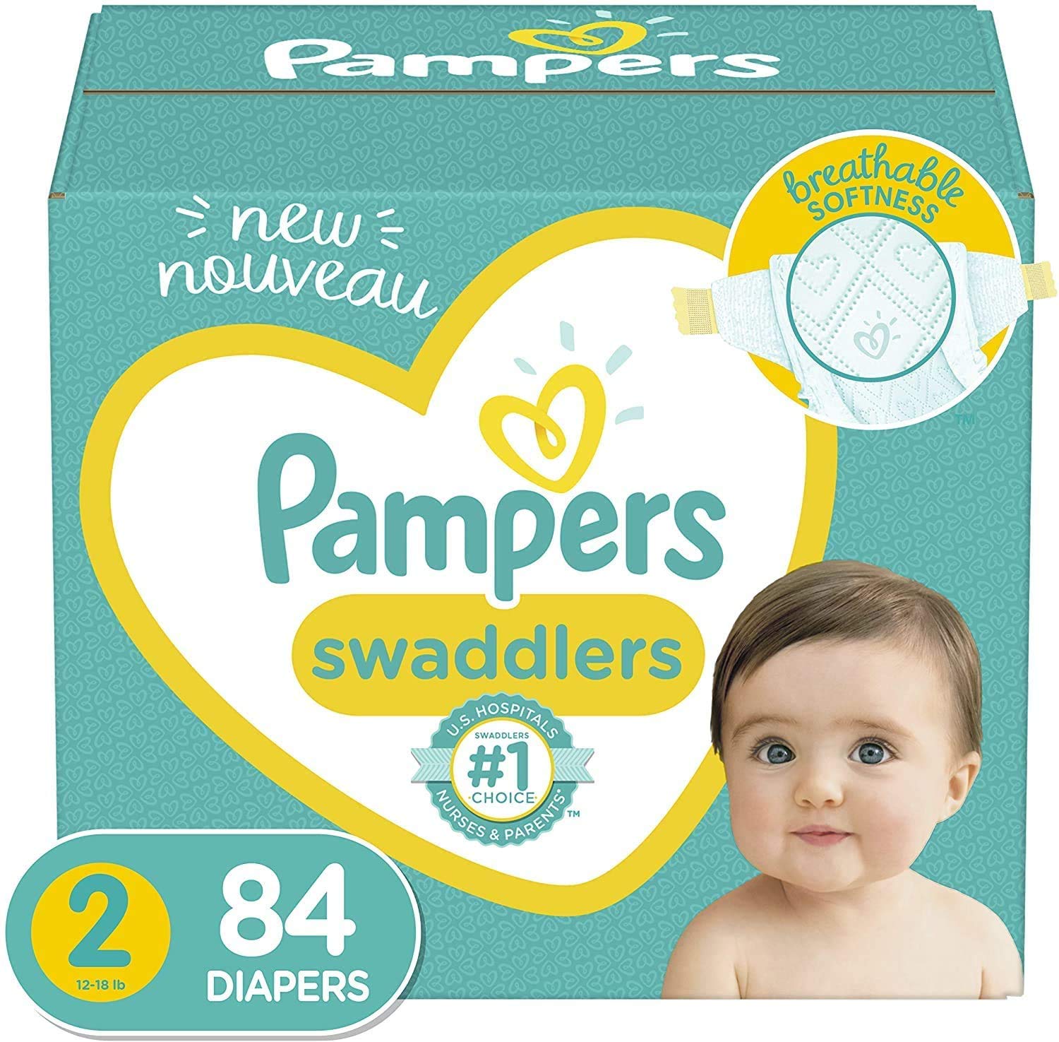 piel pampers 2 box mini 144 mega pack