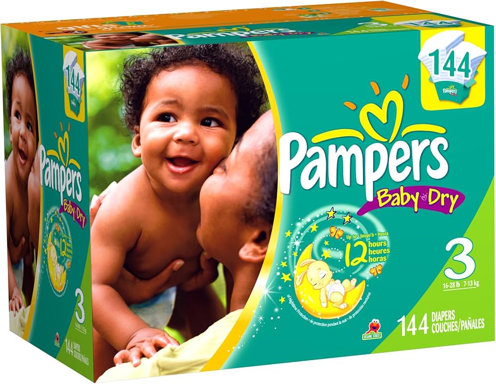 pampers new baby dry 144 cena