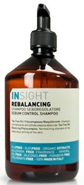 insight rebalancing sebum control szampon do włosów przetłuszczających 400 ml