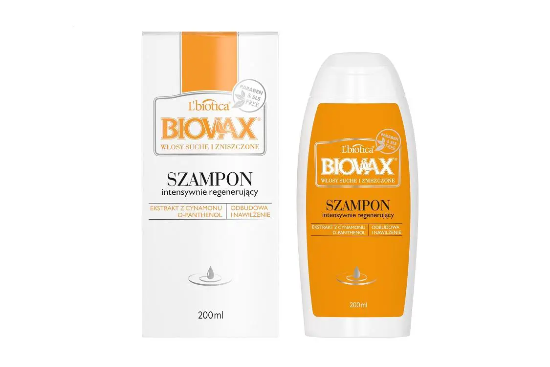 lbiotica biovax szampon do włosów suchych i zniszczonych 400ml