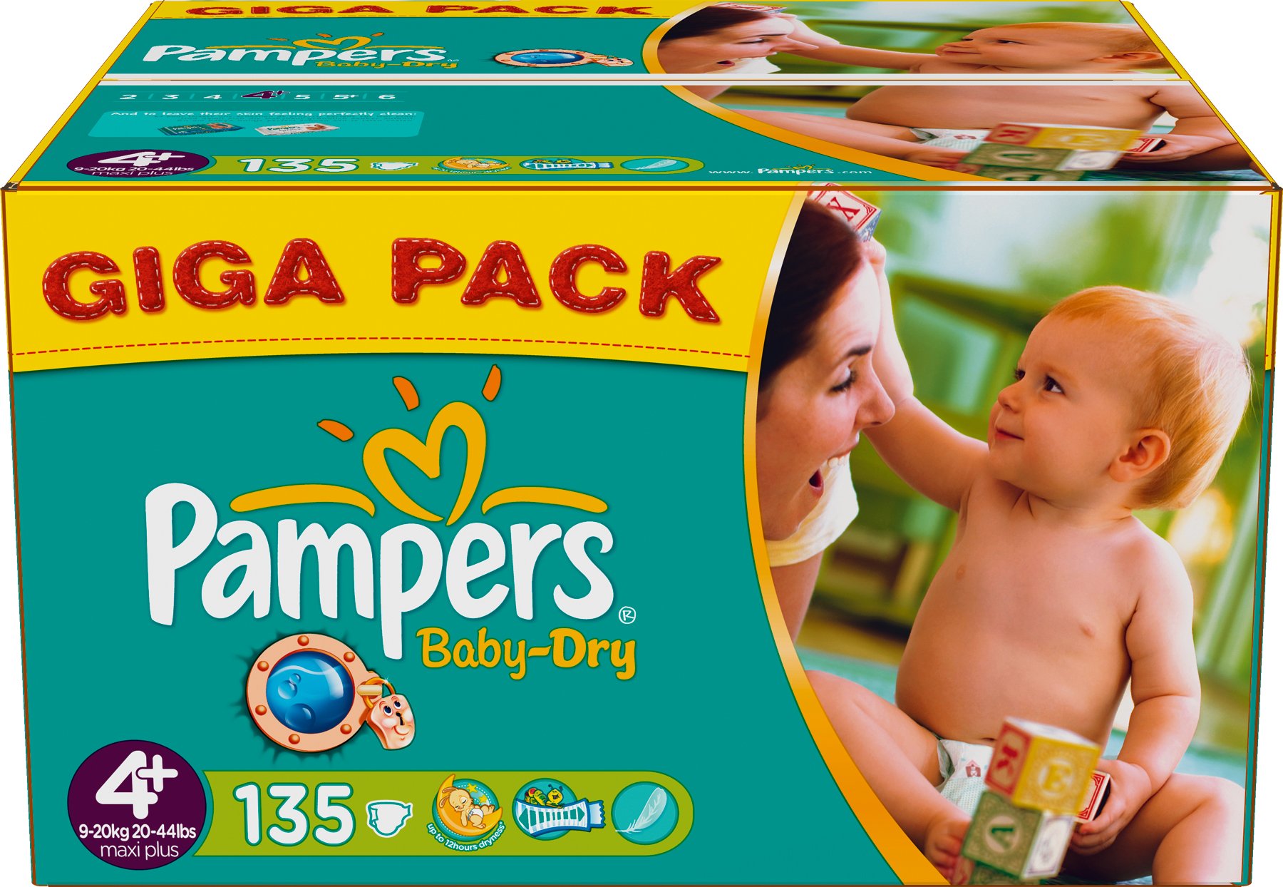 giga paka 4+ pampers biedronka