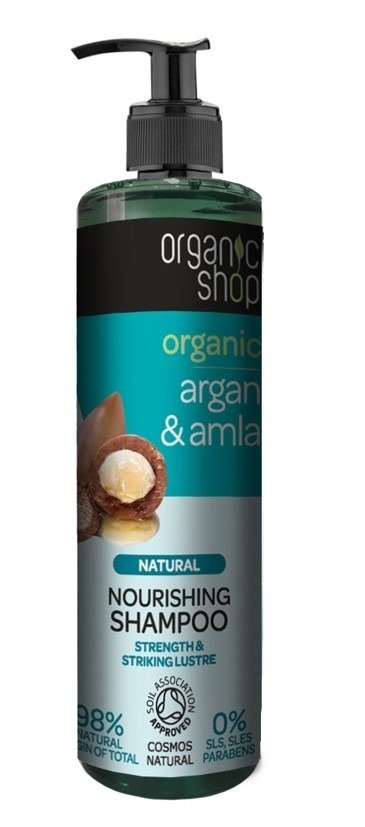 organic shop szampon do włosów argan&amla