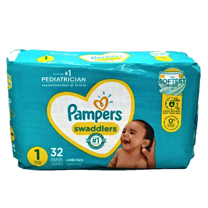 pampers size 1 transparent