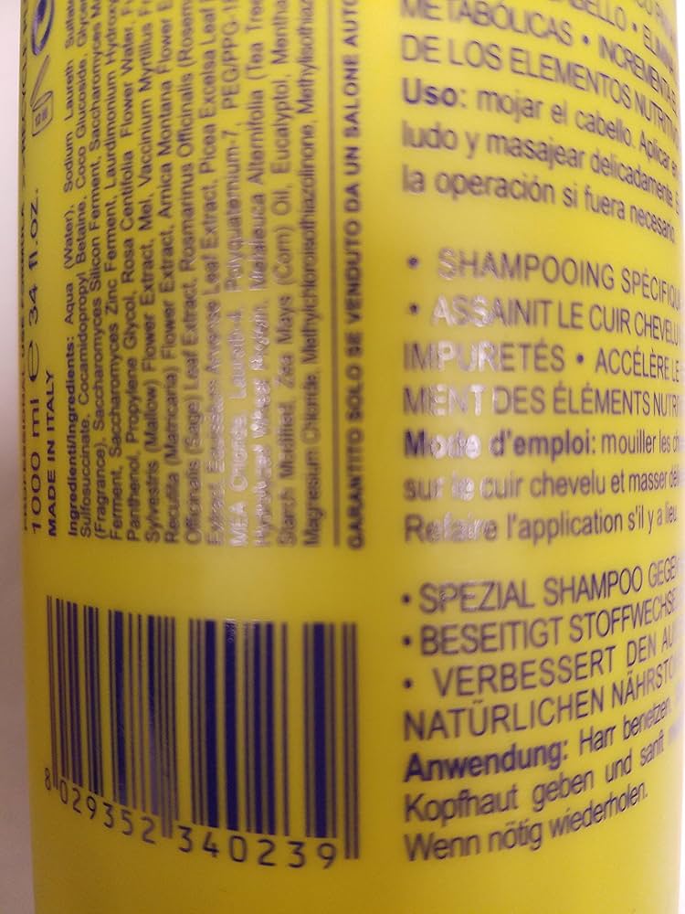 una compensating shampoo for hair loss ingredients szampon