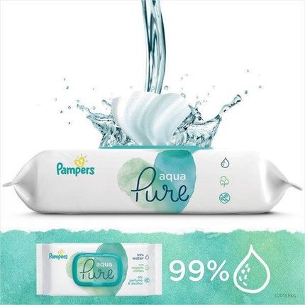 pampers aqua pure wipes opinie