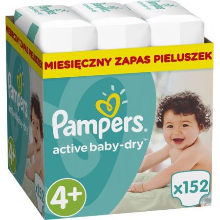 pieluchy pampers 4+ 152 sztuki