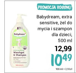 baby dream zielony żel do kąpieli i szampon