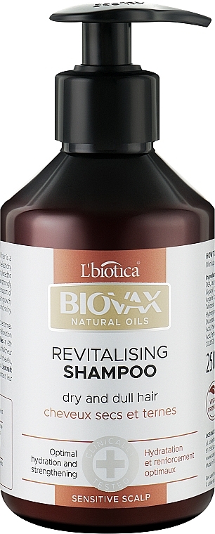 biovax szampon do włosów suchych i zniszczonych 200ml