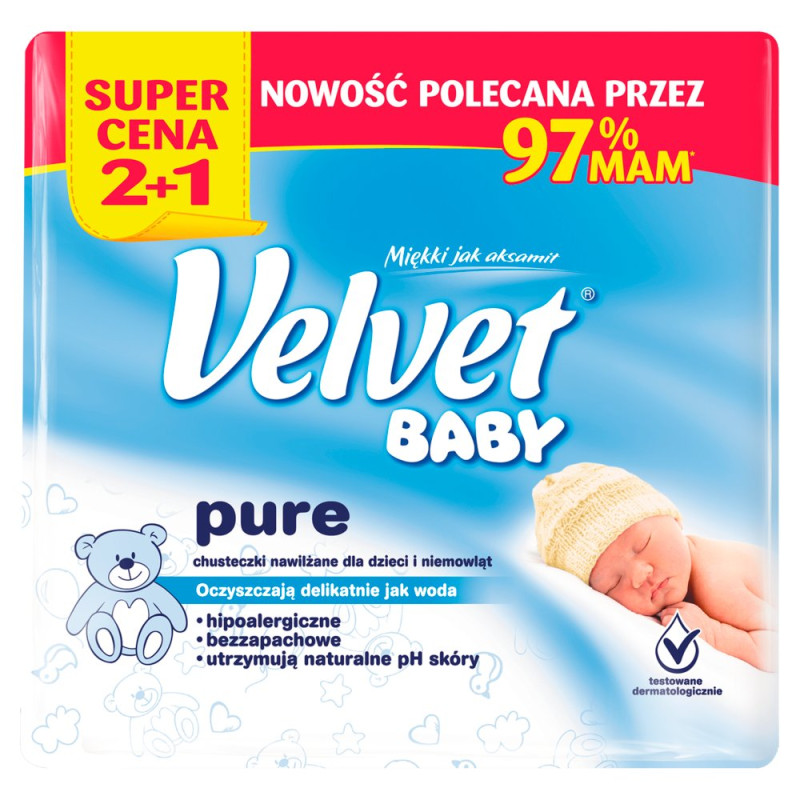 velvet baby chusteczki nawilżane sensitive skład