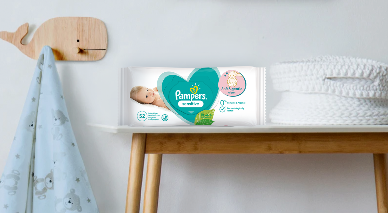 pampers sensitive clean