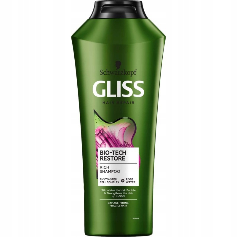 gliss kur bio tech-restore szampon do włosów 400 ml