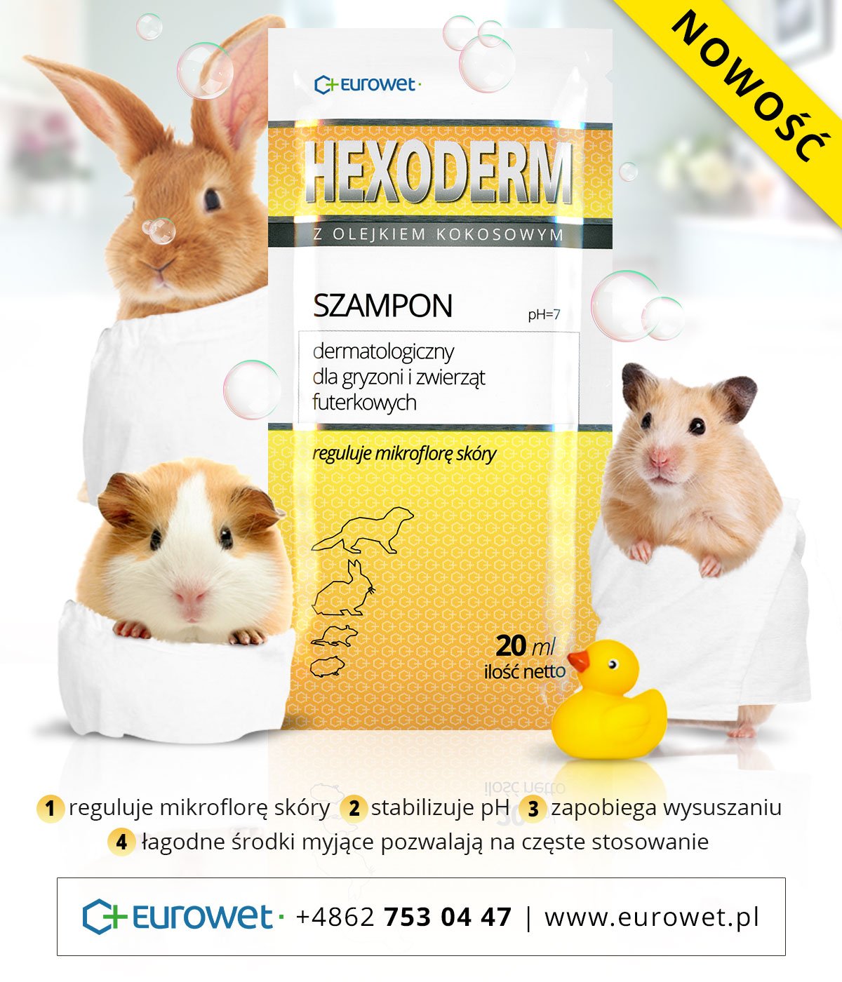 hexoderm szampon dla gryzoni