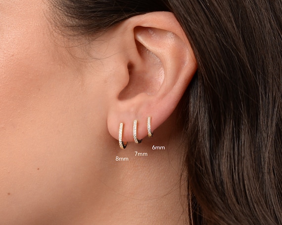 huggie hoop earrings