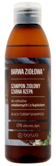 barwa szampon do włosów z czarną rzepą 250ml skład