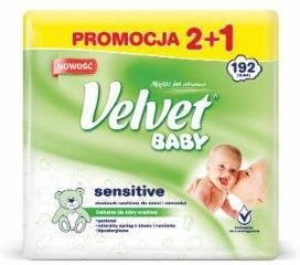 chusteczki nawilżane velvet baby sensitive