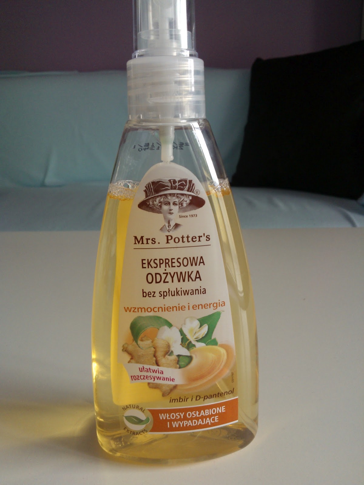 mrs potters odżywka do włosów w sprayu 200ml imbir