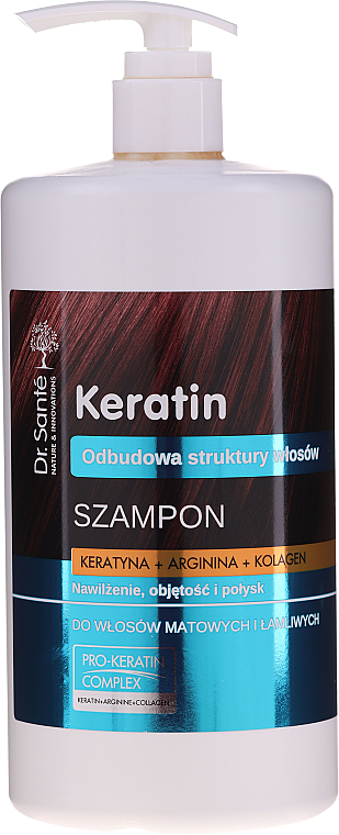 dr sante keratin szampon z keratyną argininą do włosów