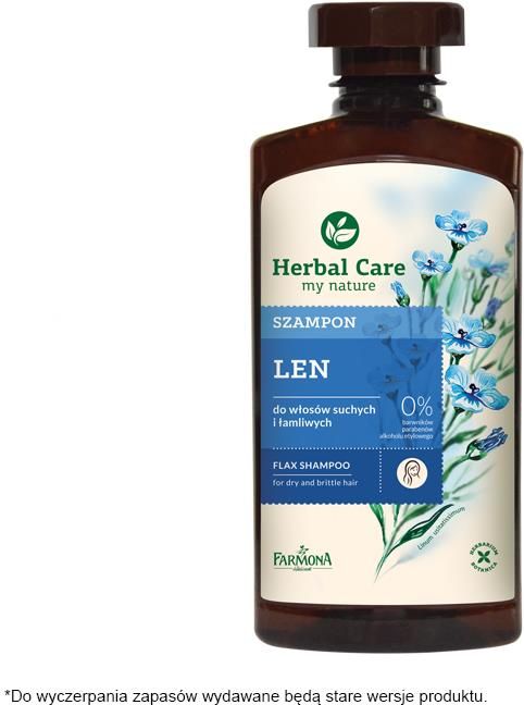 armona herbal care odżywka do włosów suchych z lnem