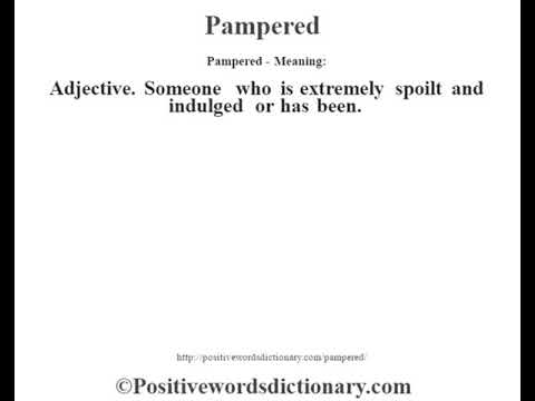 pamper definition