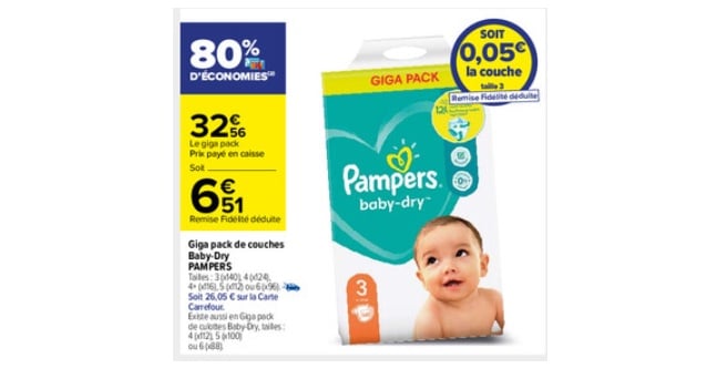 carrefour pampers