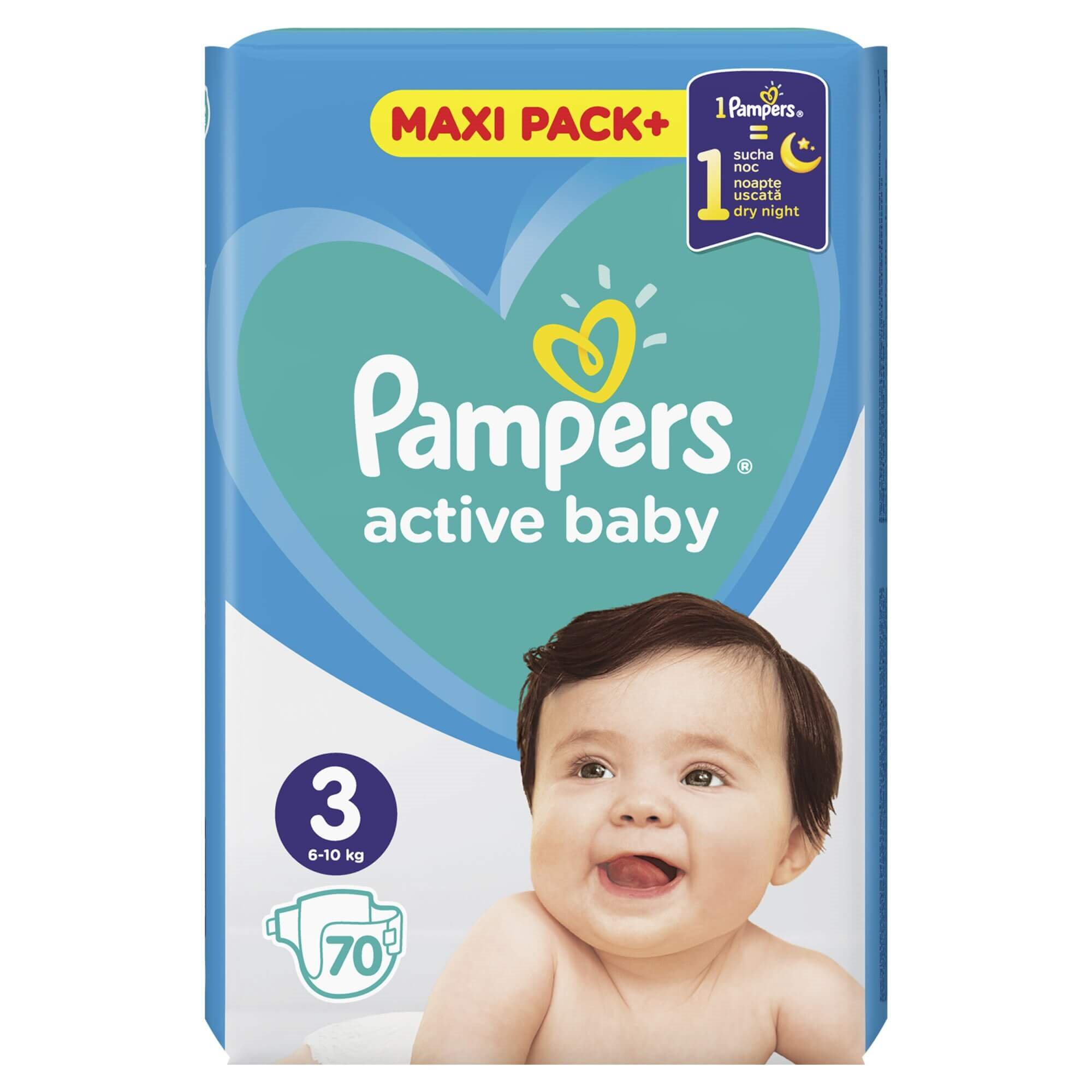 pampers active baby 3 ile sztuk