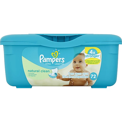 pampers natural clean wipes