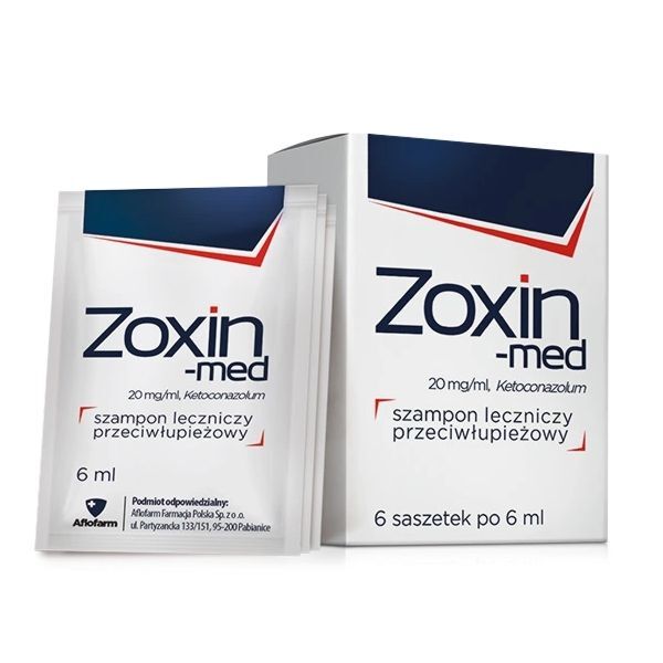 zoxin med 20 mg ml szampon leczniczy przeciwłupieżowy 100 ml