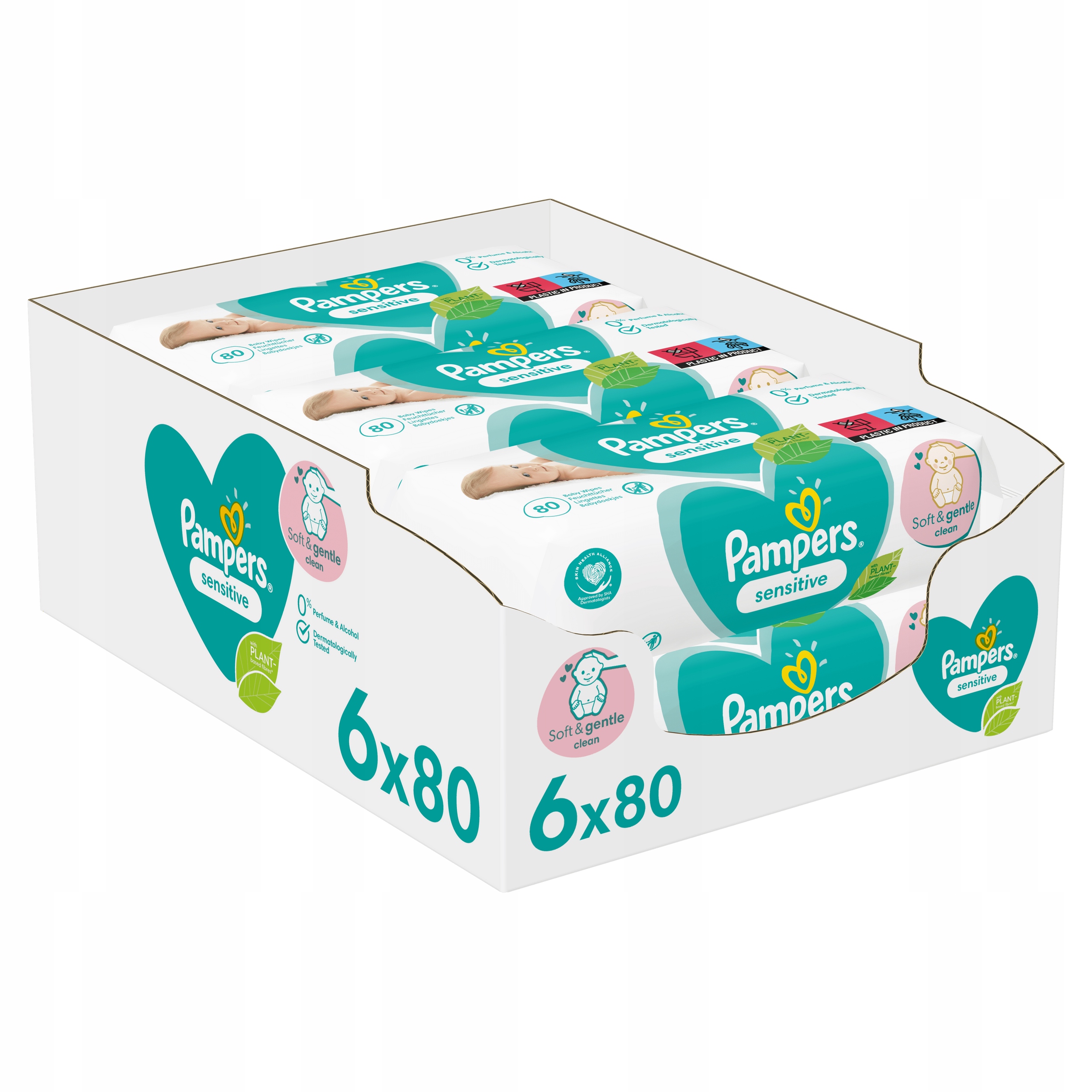 chusteczki pampers natural clean allegro