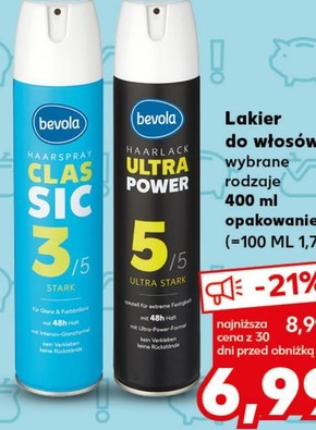 lakier do włosów bevola