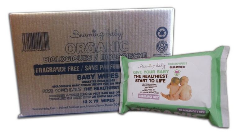 beaming baby organiczne chusteczki nawilżane