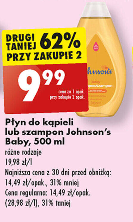 johnson baby szampon biedronka cena