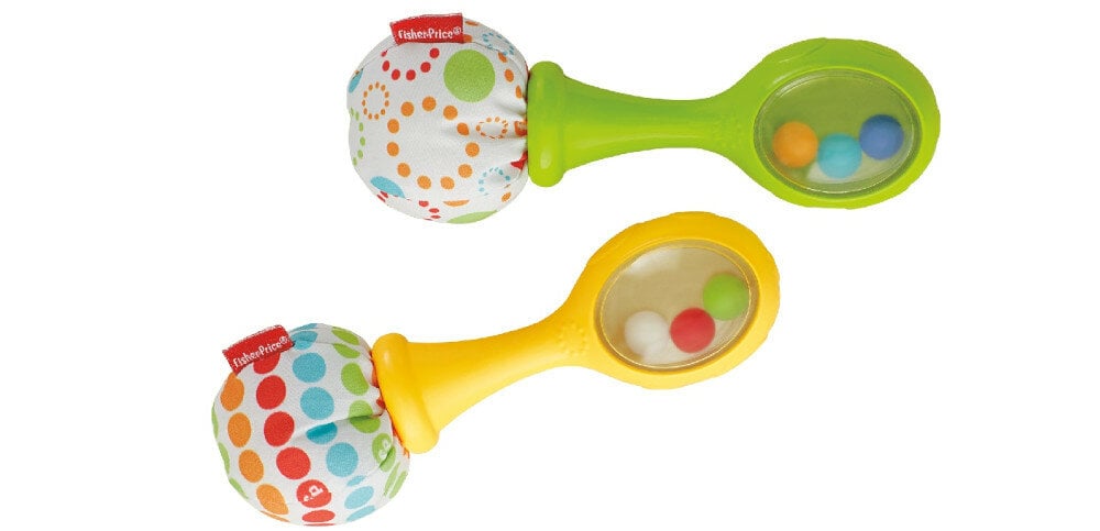 Marakasy Fisher Price BLT33 z grzechotką