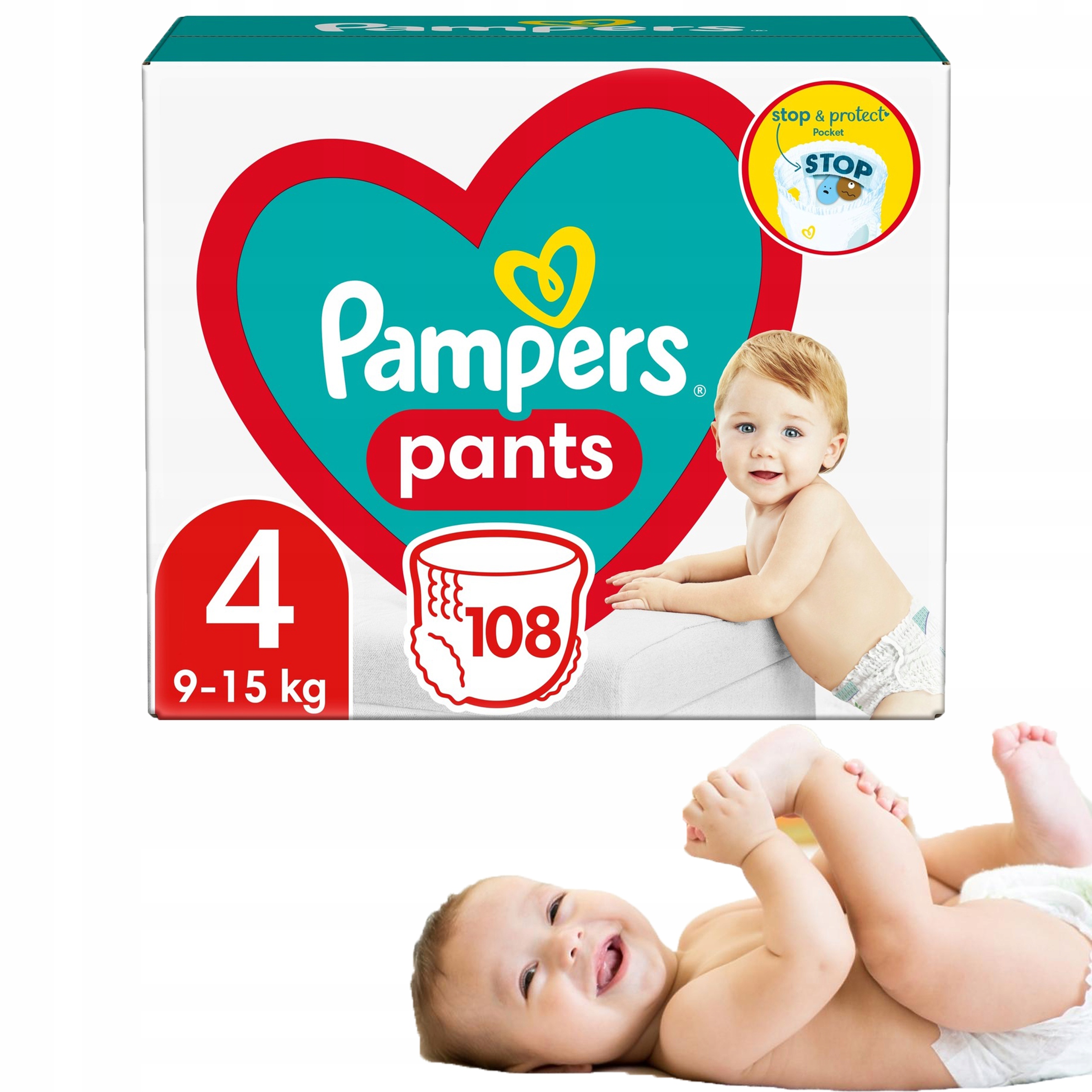 pieluchomajtki pampers premiumcare4 mega box