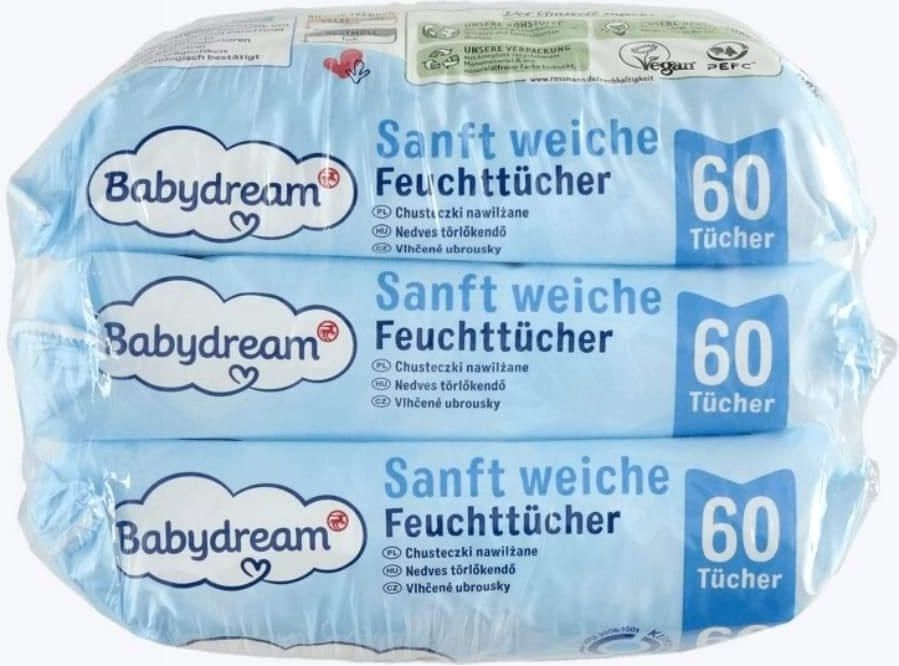 babydream chusteczki nawilżane 30 szt