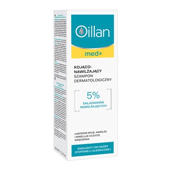 oillan med+ kojąco-nawilżający szampon dermatologiczny 150 ml